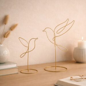 déco fil alu oiseaux