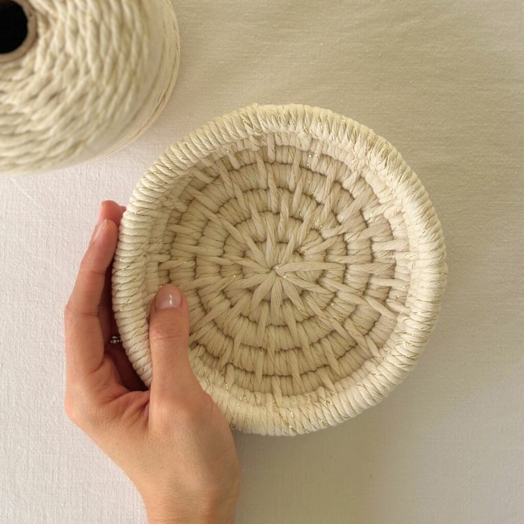 Panier en corde DIY box loisirs créatifs adulte